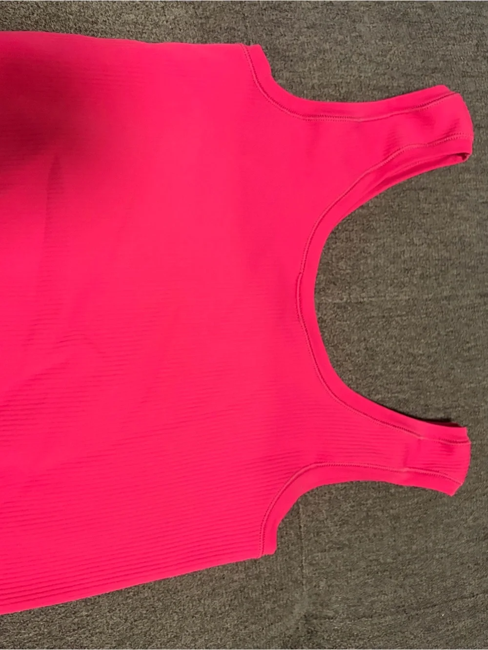 Athleta Ribbed Crop Tank - Bright Pink